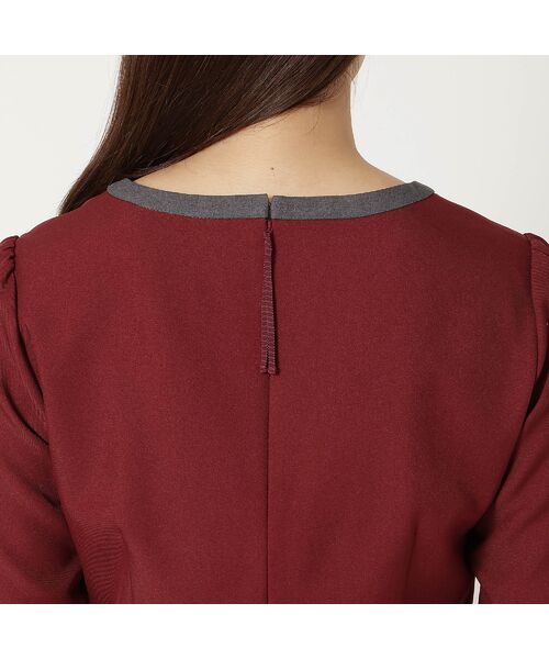 Rose Tiara / ローズティアラ ミニ丈・ひざ丈ワンピース | 【美シルエット】【イージーケア/UVカット】シフォンプリーツ切替ワンピース | 詳細16