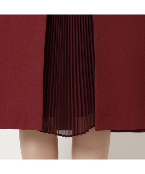 Rose Tiara / ローズティアラ ミニ丈・ひざ丈ワンピース | 【美シルエット】【イージーケア/UVカット】シフォンプリーツ切替ワンピース | 詳細17