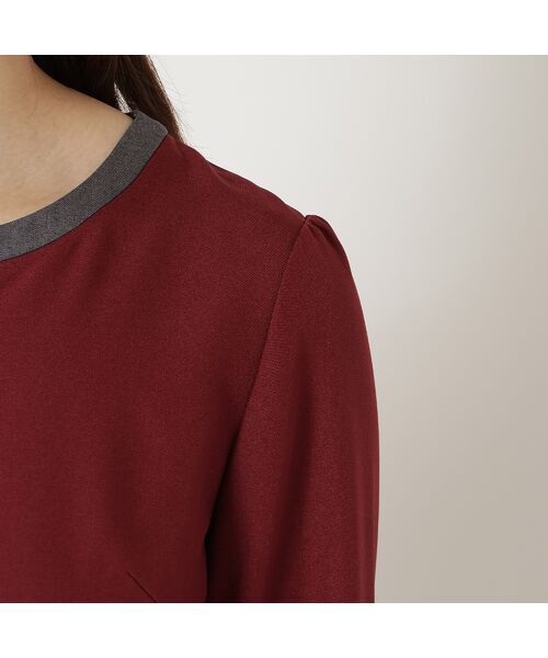 Rose Tiara / ローズティアラ ミニ丈・ひざ丈ワンピース | 【美シルエット】【イージーケア/UVカット】シフォンプリーツ切替ワンピース | 詳細13