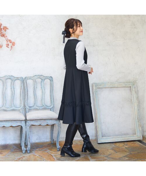 Rose Tiara / ローズティアラ ミニ丈・ひざ丈ワンピース | ジャンパースカート | 詳細3