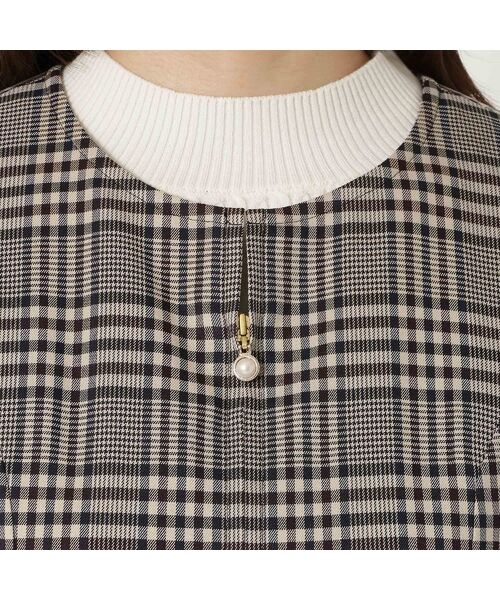 Rose Tiara / ローズティアラ ミニ丈・ひざ丈ワンピース | MIXチェックジャンパースカート | 詳細10