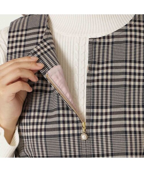 Rose Tiara / ローズティアラ ミニ丈・ひざ丈ワンピース | MIXチェックジャンパースカート | 詳細11