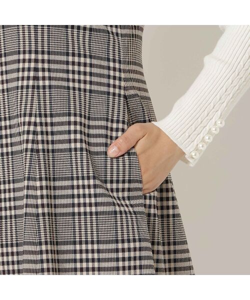 Rose Tiara / ローズティアラ ミニ丈・ひざ丈ワンピース | MIXチェックジャンパースカート | 詳細13