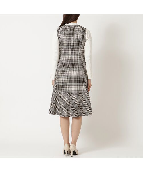 Rose Tiara / ローズティアラ ミニ丈・ひざ丈ワンピース | MIXチェックジャンパースカート | 詳細8