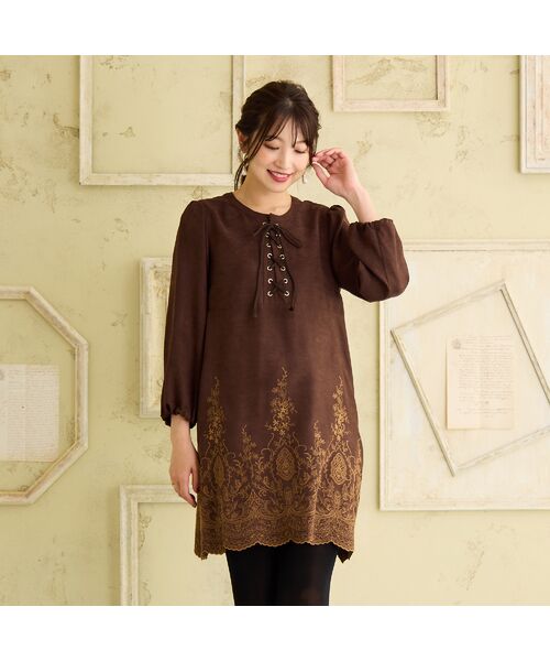 Rose Tiara / ローズティアラ チュニック | スエードライクチュニック | 詳細1