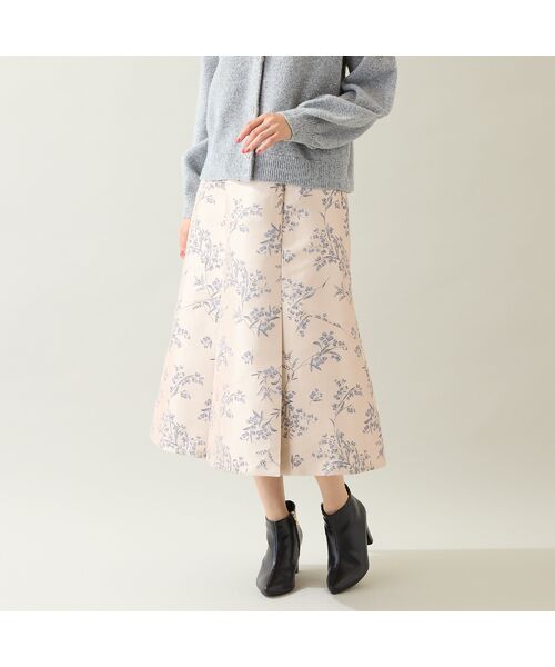 Rose Tiara / ローズティアラ ミニ・ひざ丈スカート | スズランジャカードフレアスカート | 詳細1