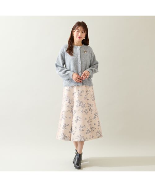 Rose Tiara / ローズティアラ ミニ・ひざ丈スカート | スズランジャカードフレアスカート | 詳細2