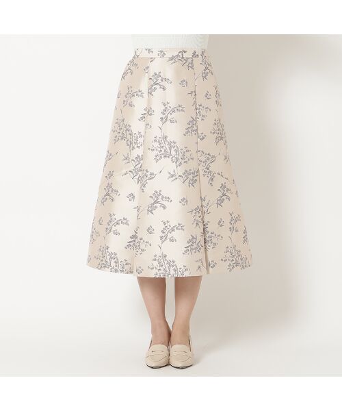 Rose Tiara / ローズティアラ ミニ・ひざ丈スカート | スズランジャカードフレアスカート | 詳細7