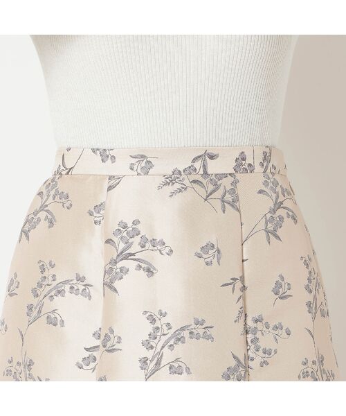 Rose Tiara / ローズティアラ ミニ・ひざ丈スカート | スズランジャカードフレアスカート | 詳細10