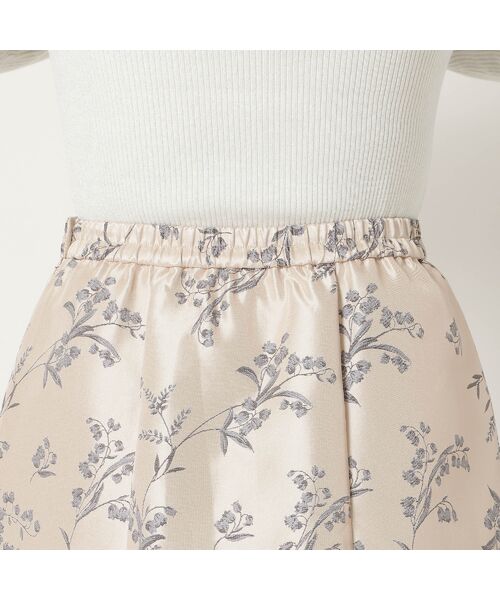 Rose Tiara / ローズティアラ ミニ・ひざ丈スカート | スズランジャカードフレアスカート | 詳細12