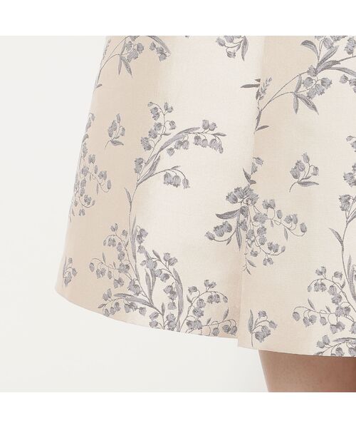 Rose Tiara / ローズティアラ ミニ・ひざ丈スカート | スズランジャカードフレアスカート | 詳細13