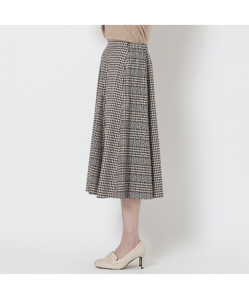 Rose Tiara / ローズティアラ ミニ・ひざ丈スカート | MIXチェックフレアスカート | 詳細10