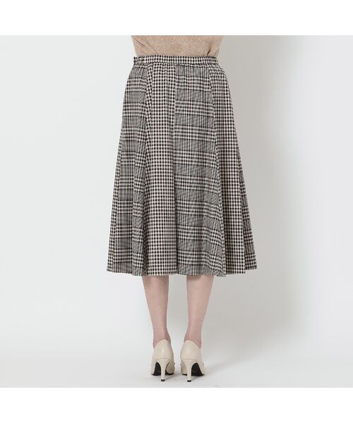 Rose Tiara / ローズティアラ ミニ・ひざ丈スカート | MIXチェックフレアスカート | 詳細11