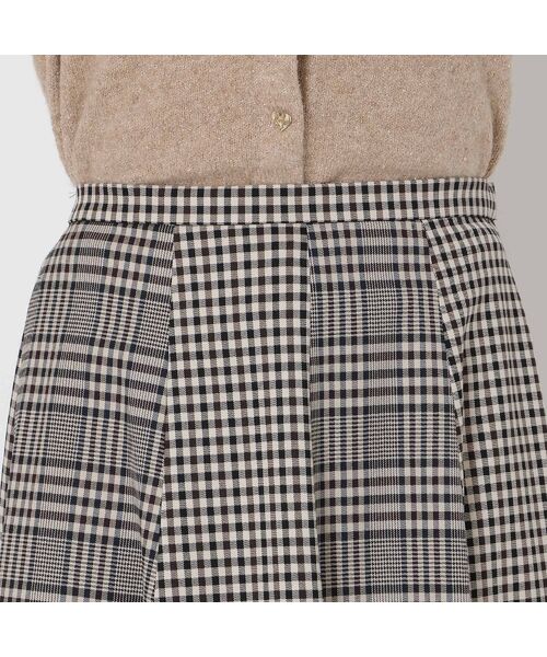 Rose Tiara / ローズティアラ ミニ・ひざ丈スカート | MIXチェックフレアスカート | 詳細12