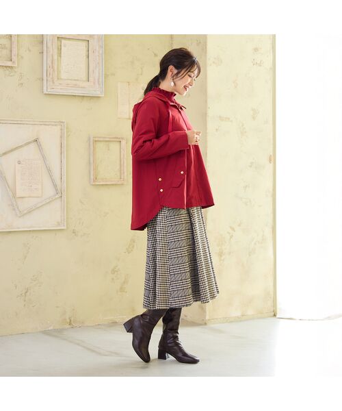 Rose Tiara / ローズティアラ ミニ・ひざ丈スカート | MIXチェックフレアスカート | 詳細5