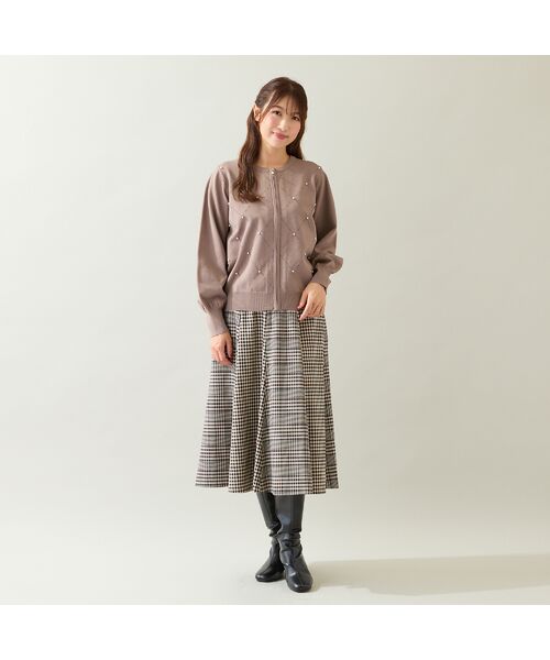 Rose Tiara / ローズティアラ ミニ・ひざ丈スカート | MIXチェックフレアスカート | 詳細8