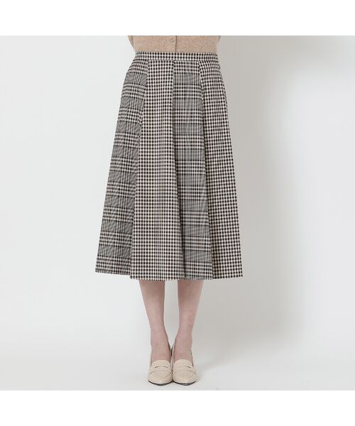Rose Tiara / ローズティアラ ミニ・ひざ丈スカート | MIXチェックフレアスカート | 詳細9