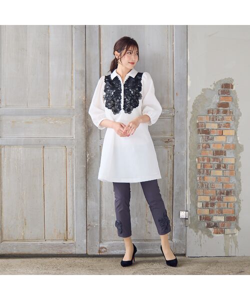 Rose Tiara / ローズティアラ その他パンツ | 【大人気アイテム】【UVカット/伸縮性◎】リボンレギンスパンツ | 詳細1