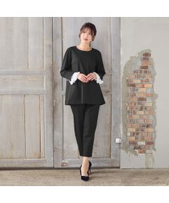 Rose Tiara / ローズティアラ その他パンツ | 【美脚パンツ】【速乾/防シワ/伸縮性◎】テーパードパンツ