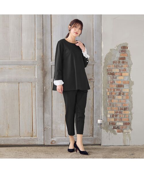 Rose Tiara / ローズティアラ その他パンツ | 【美脚パンツ】【速乾/防シワ/伸縮性◎】テーパードパンツ | 詳細4