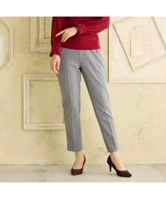 美品 大きいサイズ ローズティアラ ゴム テーパードパンツ 大きいサイズ対応】80デニールタイツ（51195401