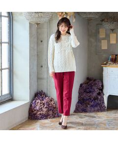 【極美品♡希少46】ローズティアラ　ローズ&ストライプフレアワンピース　ベージュ Rose Tiara / ローズティアラ （レディース）（条件：新入荷