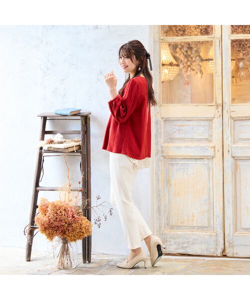 Rose Tiara / ローズティアラ その他パンツ | 【人気アイテム】【蓄熱保温】ウーリッチウォームセンタープレスパンツ | 詳細1