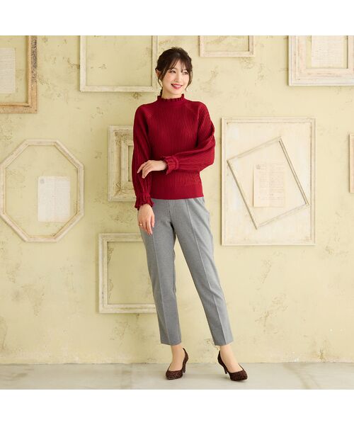 Rose Tiara / ローズティアラ その他パンツ | 【人気アイテム】【蓄熱保温】ウーリッチウォームセンタープレスパンツ | 詳細4