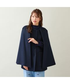 Rose Tiara / ローズティアラ ノーカラージャケット | 【ブローチ付】ケープショートコート