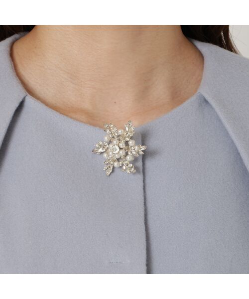 Rose Tiara / ローズティアラ ノーカラージャケット | 【ブローチ付】ケープショートコート | 詳細12