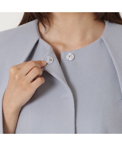 Rose Tiara / ローズティアラ ノーカラージャケット | 【ブローチ付】ケープショートコート | 詳細15