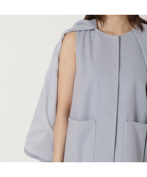 Rose Tiara / ローズティアラ ノーカラージャケット | 【ブローチ付】ケープショートコート | 詳細16