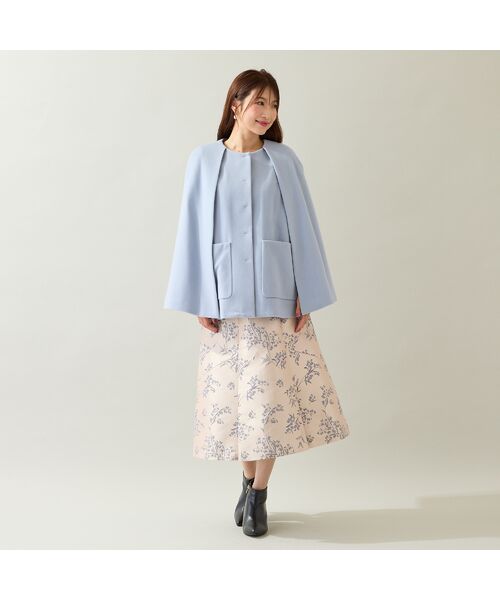 Rose Tiara / ローズティアラ ノーカラージャケット | 【ブローチ付】ケープショートコート | 詳細6