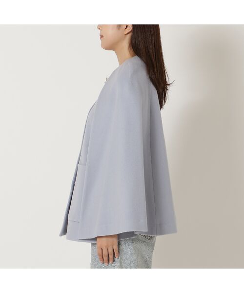 Rose Tiara / ローズティアラ ノーカラージャケット | 【ブローチ付】ケープショートコート | 詳細9