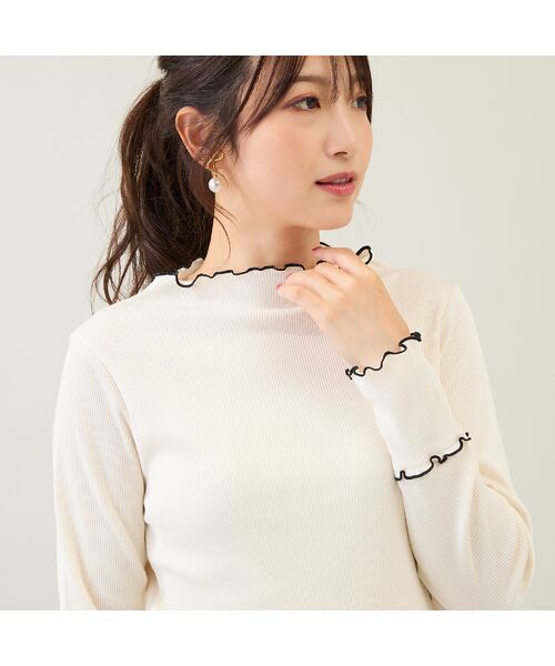 Rose Tiara / ローズティアラ カットソー | 【人気商品の新型】【伸縮性◎】メローカットソー(オフ)