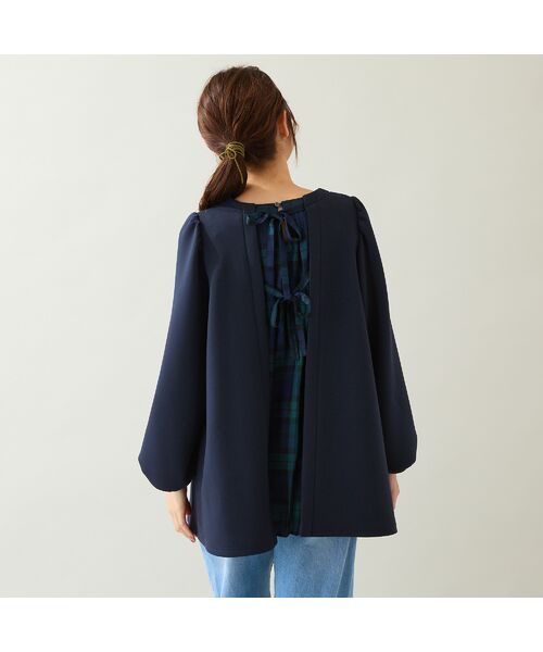 Rose Tiara / ローズティアラ カットソー | チェック切替プルオーバー | 詳細4