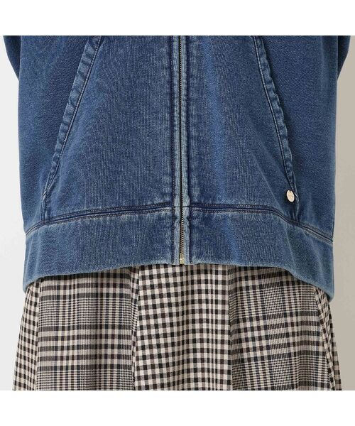 Rose Tiara / ローズティアラ パーカー | デニムライクジップアップパーカー | 詳細10