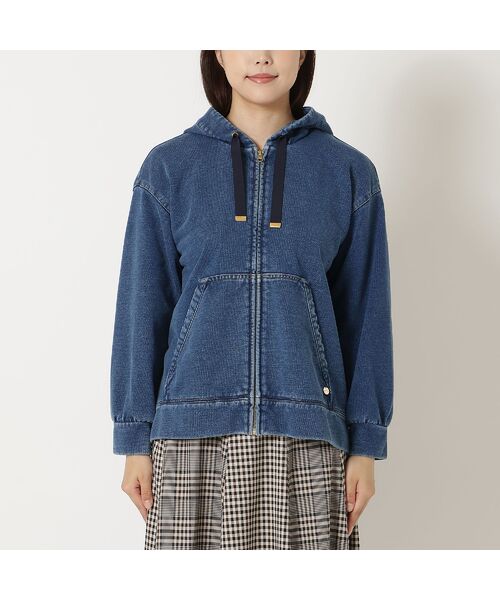 Rose Tiara / ローズティアラ パーカー | デニムライクジップアップパーカー | 詳細4