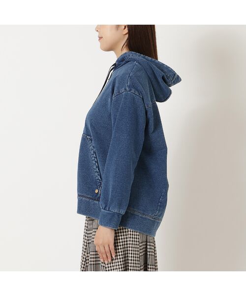 Rose Tiara / ローズティアラ パーカー | デニムライクジップアップパーカー | 詳細5