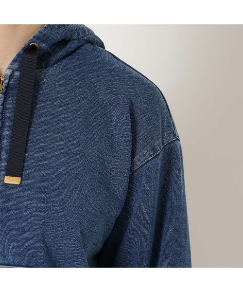 Rose Tiara / ローズティアラ パーカー | デニムライクジップアップパーカー | 詳細8