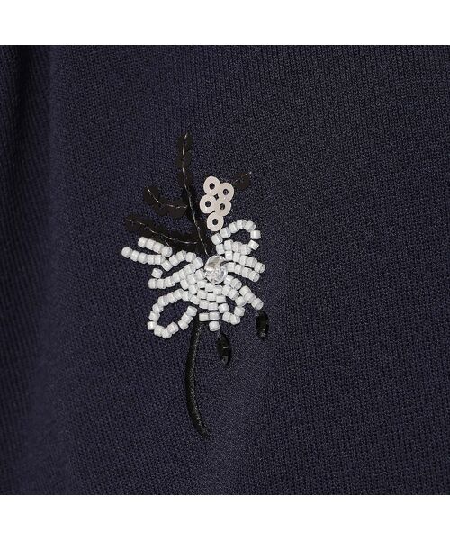 Rose Tiara / ローズティアラ ニット・セーター | 【人気デザイン】フラワースパンコール刺繍カーディガン | 詳細17