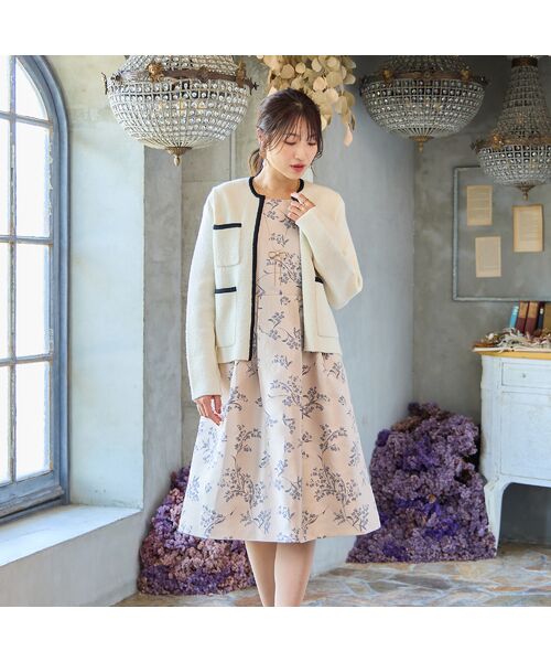 Rose Tiara / ローズティアラ カーディガン・ボレロ | フロントオープンクルーネックカーディガン | 詳細1