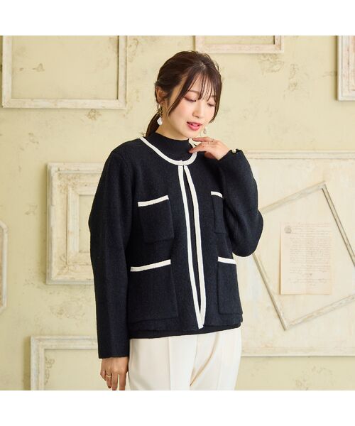 Rose Tiara / ローズティアラ カーディガン・ボレロ | フロントオープンクルーネックカーディガン | 詳細2