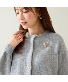 Rose Tiara / ローズティアラ ニット・セーター | ハートボタンニットカーディガン