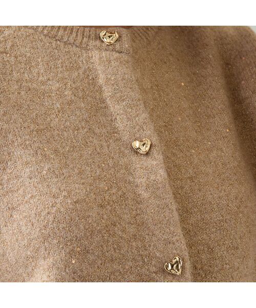 Rose Tiara / ローズティアラ ニット・セーター | ハートボタンニットカーディガン | 詳細3