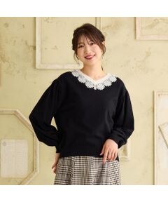 Rose Tiara / ローズティアラ ニット・セーター | 【前後2WAY】レースニットプルオーバー