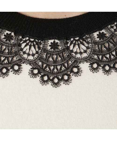 Rose Tiara / ローズティアラ ニット・セーター | 【前後2WAY】レースニットプルオーバー | 詳細16