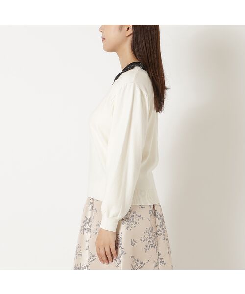 Rose Tiara / ローズティアラ ニット・セーター | 【前後2WAY】レースニットプルオーバー | 詳細10