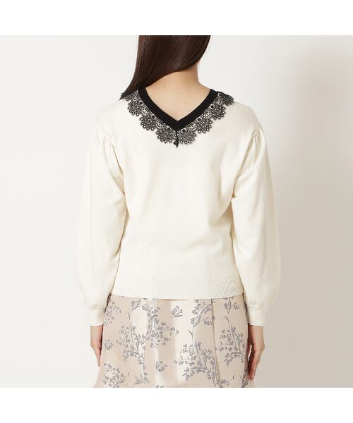 Rose Tiara / ローズティアラ ニット・セーター | 【前後2WAY】レースニットプルオーバー | 詳細11