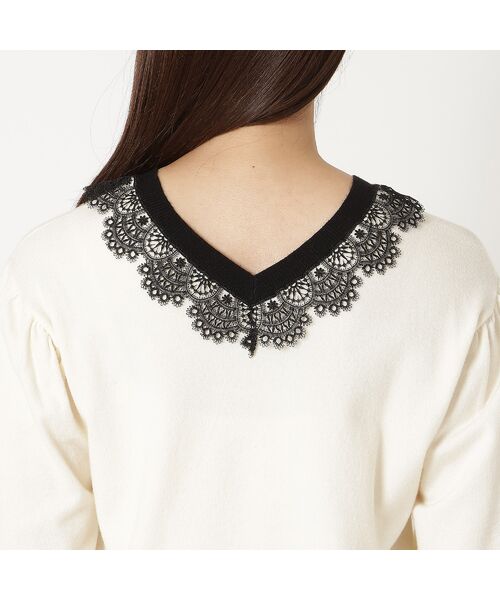 Rose Tiara / ローズティアラ ニット・セーター | 【前後2WAY】レースニットプルオーバー | 詳細14